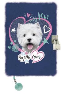 Opakowanie Pamiętnik z kłódką A5/96K My Little Friend Pies