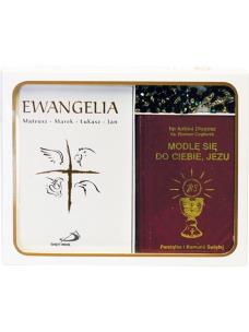 Okładka książki Pierwsza Komunia Święta - zestaw bordowy