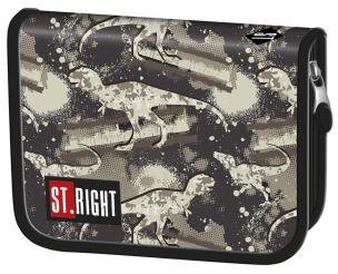 Opakowanie Piórnik dwuklapkowy bez wyposażenia Dinozaury