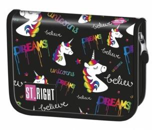 Opakowanie Piórnik dwuklapkowy bez wyposażenia Jednorożce