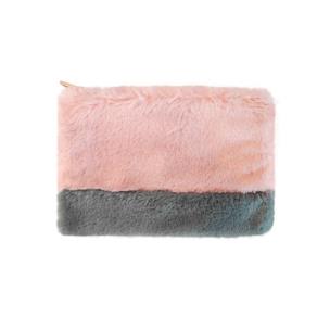 Opakowanie Piórnik pluszowy różowo - szary