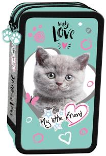 Opakowanie Piórnik podwójny z wypos My Little Friend Kot Mint