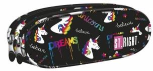 Opakowanie Piórnik saszetka dwukomorowa Jednorożce