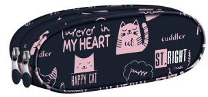 Opakowanie Piórnik saszetka dwukomorowa Kotki