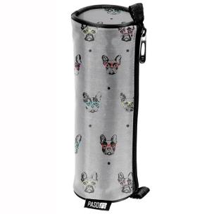 Opakowanie Piórnik tuba szary w pieski