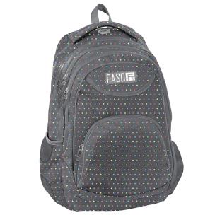 Opakowanie Plecak szkolny szary w kropki