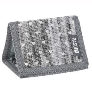 Opakowanie Portfel szary w serca