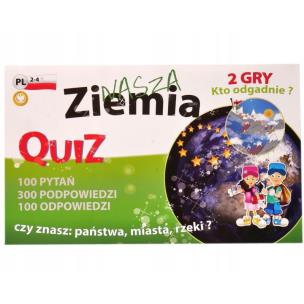 Quiz 2 gry - Ziemia FAN. Wydawca: Fan. Multiszop.pl Opakowanie Quiz 2 gry - Ziemia FAN