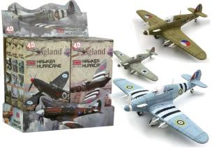 Opakowanie Samoloty Hawker Hurricane Modele Puzzle 4D 1:48