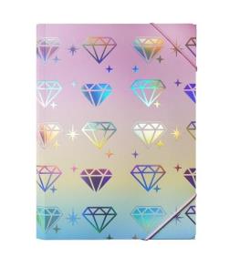 Opakowanie Teczka A4 tęczowa Diamenty