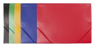 Opakowanie Teczka plastikowa z gumką czarna D.RECT