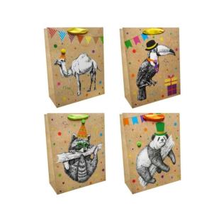 Opakowanie Torba prezentowa 26x32 Urodzinowe Zwierzęta
