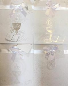 Opakowanie Torebka ozdobna z kokardą Komunia