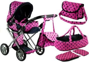 Opakowanie Wózek dla lalek Alice głęboki, nosidło, torba, pościel
