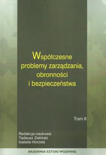 Opakowanie Współczesne problemy zarządzania obronności i bezpieczeństwa Tom 1