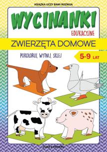 Okładka książki Wycinanki edukacyjne Zwierzęta domowe