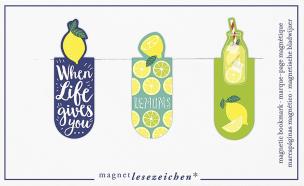 Opakowanie Zakładki Magnetyczne Cytryny 3 sztuki