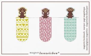 Opakowanie Zakładki Magnetyczne Małpki 3 sztuki