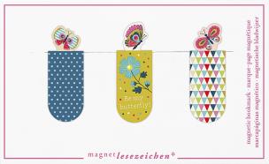 Opakowanie Zakładki Magnetyczne Motyle 3 sztuki