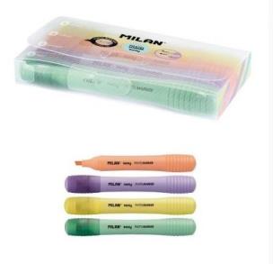 Opakowanie Zakreślacz Sway pastel etui 4 kolory MILAN