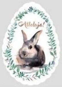 Opakowanie Zawieszka metalowa - Alleluja Easter