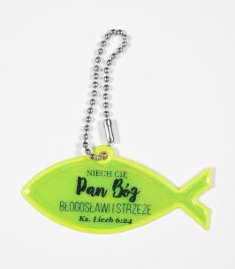 Opakowanie Zawieszka odblaskowa. Rybka - Niech Cię Pan Bóg...