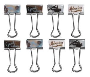 Opakowanie Zestaw klipsów Snowboard 8 sztuk