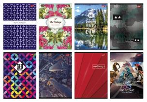 Opakowanie Zeszyt A4 60k linia (laminowany, mix)