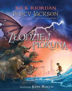 Okładka książki ZŁODZIEJ PIORUNA PERCY JACKSON I BOGOWIE OLIMPIJSCY