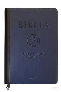 Okładka książki Biblia Pierwszego Kościoła granatowa