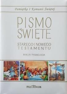 Okładka książki Biblia Tysiąclecia duża TW (komunia, komiks)