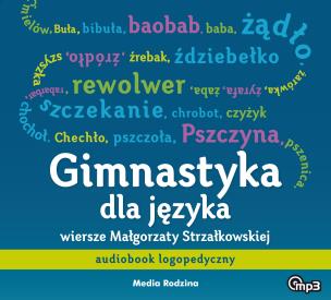 Okładka książki CD MP GIMNASTYKA DLA JĘZYKA AUDIOBOOK LOGOPEDYCZNY