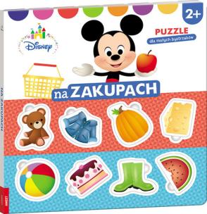 Okładka książki Disney Puzzle dla Małych Bystrzaków Na zakupach/ELE9201