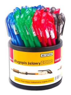 Opakowanie Długopis żelowy Zone mix kolorów dspl (60szt)