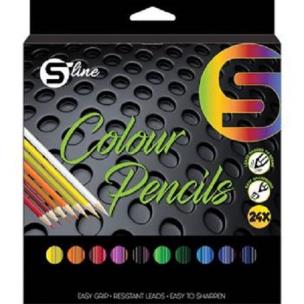 Opakowanie Drewniane Kolorowe Kredki 1/24 długie S-LlNE P12/1