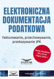 Okładka książki Elektroniczna dokumentacja podatkowa
