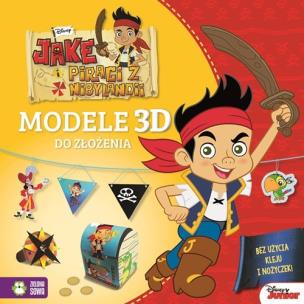 Okładka książki Jake i piraci z Nibylandii. Modele 3D do złożenia - Disney