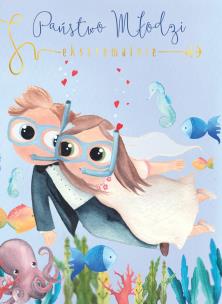 Opakowanie Karnet B6 Ślub - Nurkowie