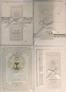 Opakowanie Karnet Komunia ręcznie robiony C5 + koperta