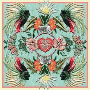 Opakowanie Karnet kwadrat z kopertą Birds of the Amazon