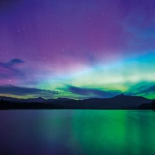 Opakowanie Karnet kwadrat z kopertą Northern light