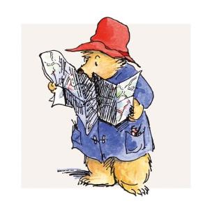 Opakowanie Karnet kwadrat z kopertą Paddington with Map
