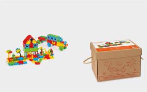 Klocki Konstrukcyjne Karton 200. Wydawca: MARIOINEX. Multiszop.pl Opakowanie Klocki Konstrukcyjne Karton 200