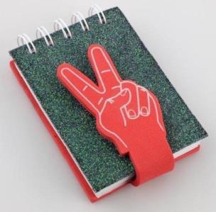 Opakowanie Kołonotes dłoń - 2 palce