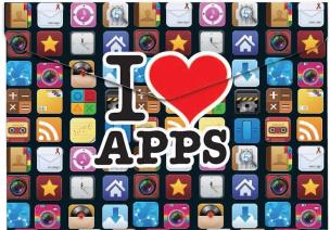 Opakowanie Koperta A5 na napę z nadrukiem Apps