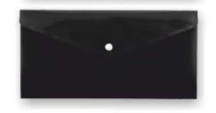 Opakowanie Koperta na zatrzask B6/DL PP-115 czarna PENMATE
