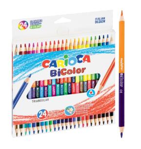 Opakowanie Kredki ołówkowe trójkątne BiColor 24/48 CARIOCA