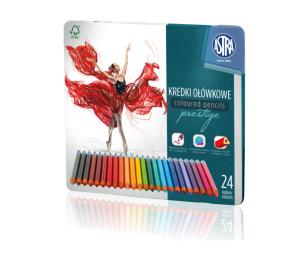 Okładka książki Kredki ołówkowe trójkątne Prestige 24 kolory