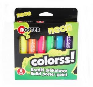 Okładka książki Kredki plakatowe 6kol.neon