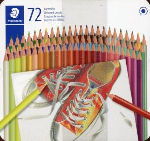 Opakowanie Kredki sześciokątne 72 kolory metalowe opakowanie